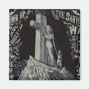 Frau mit Kind und Kreuz Das Heiligtum der Liebe Magnet