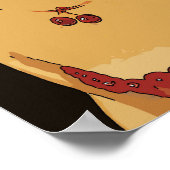 Frau mit Kirschen, Vintag Poster (Ecke)