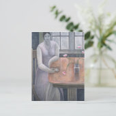 Frau mit Kleincup 2007 Postkarte (Stehend Vorderseite)