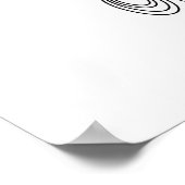 Frau mit Kopftuch, Liniendrawing Poster (Ecke)