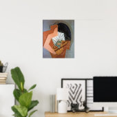 Frau mit Korb von Juan Gris Poster (Heimbüro)