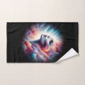 Frau mit kosmischem Aurahaar Badhandtuch Set (Handtuch)