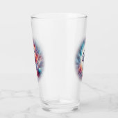 Frau mit kosmischem Aurahaar Glas (Rechts)