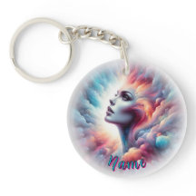 Frau mit kosmischem Aurahaar