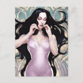 Frau mit langem Haar Postkarte (Vorderseite)