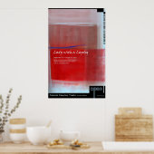 Frau mit Laptop 2 Poster (Küche)