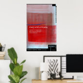 Frau mit Laptop 2 Poster (Heimbüro)