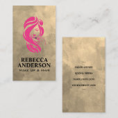Frau mit Lipstick Visitenkarte (Vorne/Hinten)
