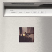 Frau mit Lute Magnet (In Situ (Geschirrspüler))