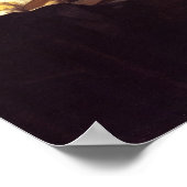 Frau mit Lute Poster (Ecke)