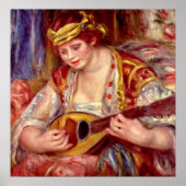 Frau mit Mandolin Poster (Vorne)