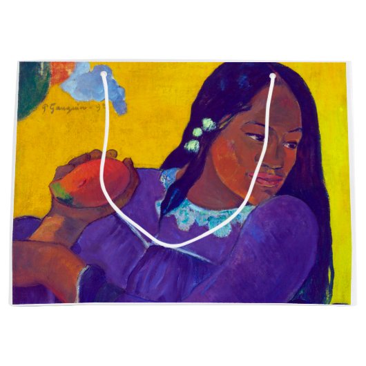 Frau mit Mango, Gauguin Große Geschenktüte (Vorderseite)