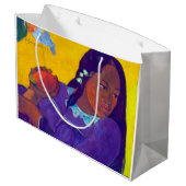 Frau mit Mango, Gauguin Große Geschenktüte (Rückseite Schrägansicht)