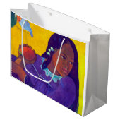 Frau mit Mango, Gauguin Große Geschenktüte (Vorderseite Schrägansicht)