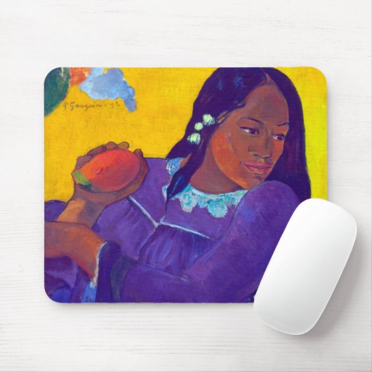 Frau mit Mango, Gauguin Mousepad (Mit Mouse)