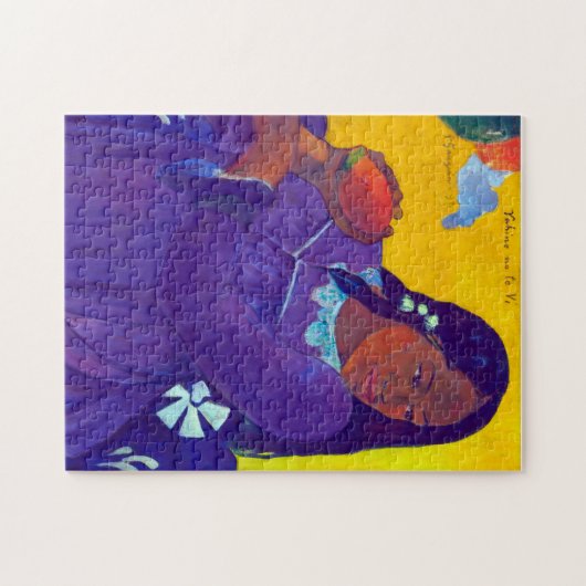 Frau mit Mango, Gauguin Puzzle (Horizontal)
