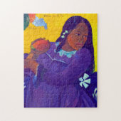 Frau mit Mango, Gauguin Puzzle (Vertikal)