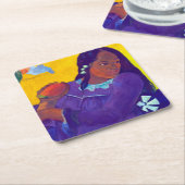 Frau mit Mango, Gauguin Rechteckiger Pappuntersetzer (angewinkelt)
