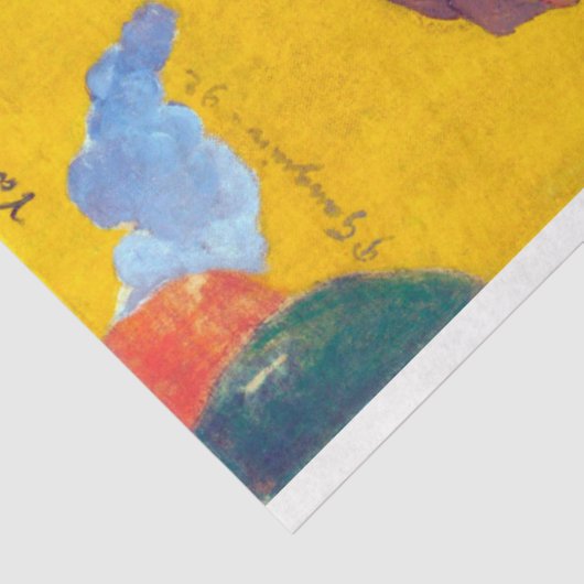 Frau mit Mango, Gauguin Seidenpapier (Ausschnitt)