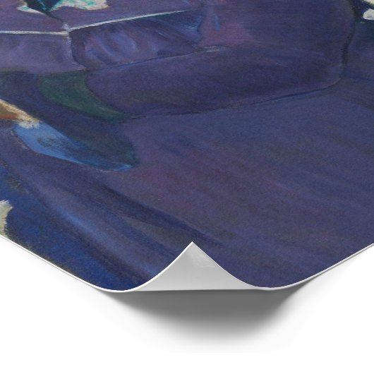 Frau mit Mango | Paul Gauguin Poster (Ecke)