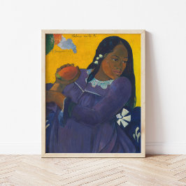 Frau mit Mango | Paul Gauguin Poster