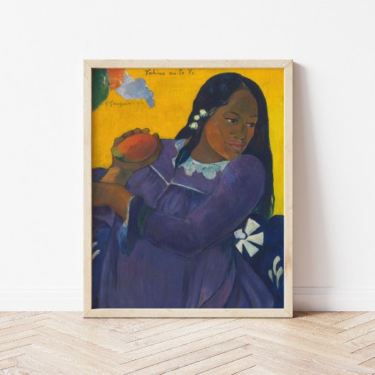 Frau mit Mango | Paul Gauguin Poster