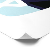 Frau mit Maniküre und Gesichtszügen im Wellness-Ce Poster (Ecke)