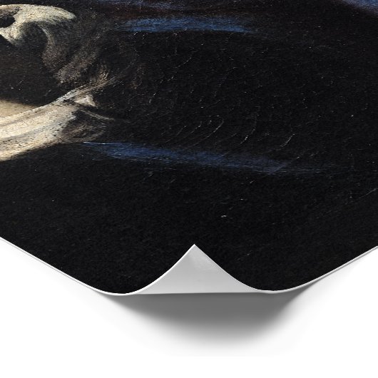 Frau mit Maske Poster (Ecke)