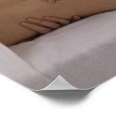 Frau mit Massage Poster (Ecke)