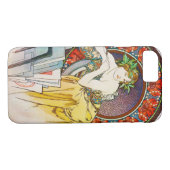 Frau mit Mohn, Mucha Case-Mate iPhone Hülle (Rückseite (Horizontal))