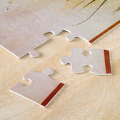 Frau mit Mohn, Mucha Puzzle (Seite)