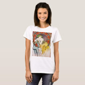 Frau mit Mohn, Mucha T-Shirt (Vorne ganz)