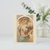 Frau mit Obst Postkarte (Stehend Vorderseite)