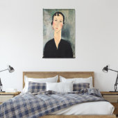 Frau mit Ohrringen Leinwanddruck (Insitu (Schlafzimmer))