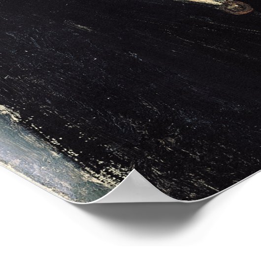 Frau mit Ohrringen Poster (Ecke)