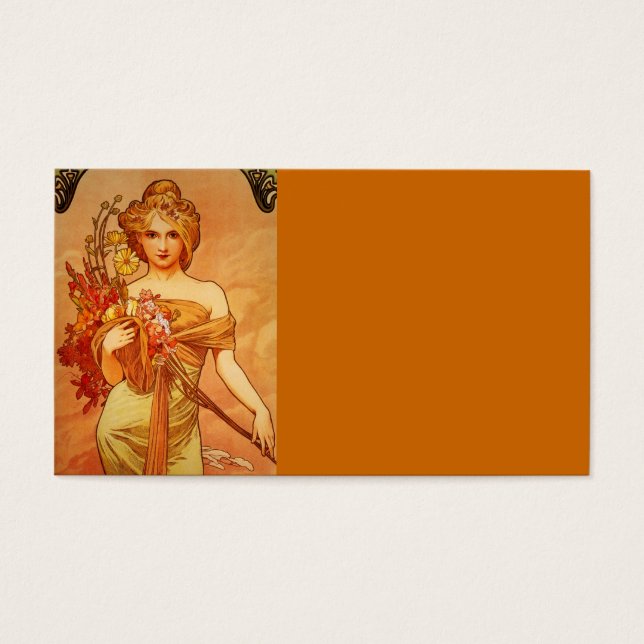 Frau mit Orange Bouquet (Vorderseite)