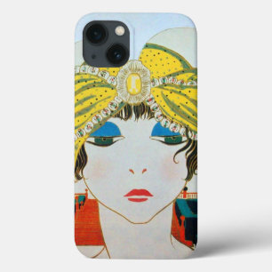 FRAU MIT ORIENTALISCHEM GELBEN TURBAN / Schönheit iPhone 13 Hülle