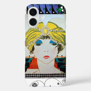 FRAU MIT ORIENTALISCHEM GELBEN TURBAN / Schönheit iPhone 16 Hülle