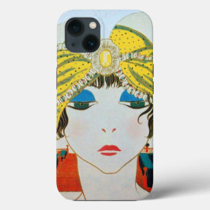 FRAU MIT ORIENTALISCHEM GELBEN TURBAN / Schönheit iPhone 13 Hülle