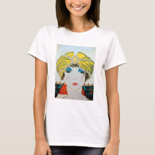 FRAU MIT ORIENTALISCHEM GELBEN TURBAN / Schönheit T-Shirt