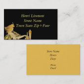 Frau mit Paint Brush Visitenkarte (Vorne/Hinten)