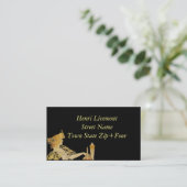 Frau mit Paint Brush Visitenkarte (Stehend Vorderseite)