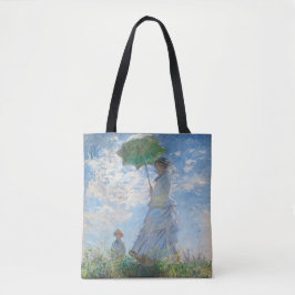 "FRAU MIT PARASOL" 1890 CLAUDE MONET TOTE BAG TASCHE