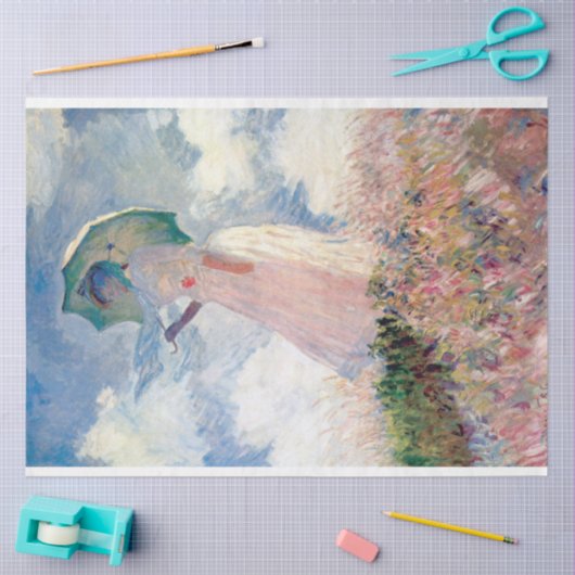Frau mit Parasol, Claude Monet, 1886 Seidenpapier (Basteln)