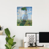 "FRAU MIT PARASOL" CLAUDE MONET POSTER (Heimbüro)