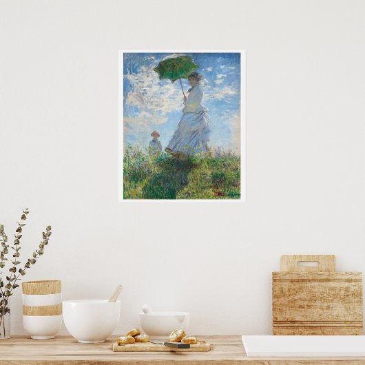 "FRAU MIT PARASOL" CLAUDE MONET POSTER (Küche)
