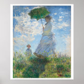 "FRAU MIT PARASOL" CLAUDE MONET POSTER (Vorne)