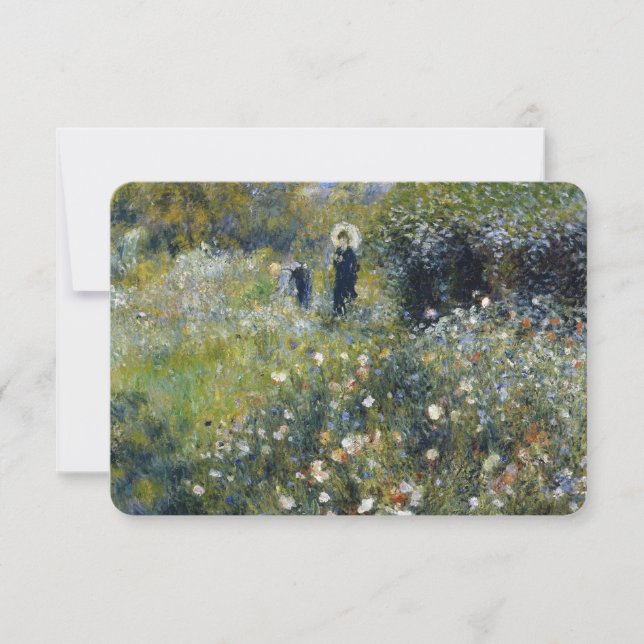 Frau mit Parasol im Garten von Auguste Renoir (Vorderseite)