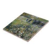 Frau mit Parasol im Garten von Auguste Renoir Fliese (Seite)