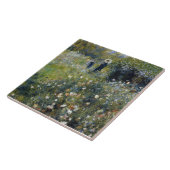 Frau mit Parasol im Garten von Auguste Renoir Fliese (Seite)